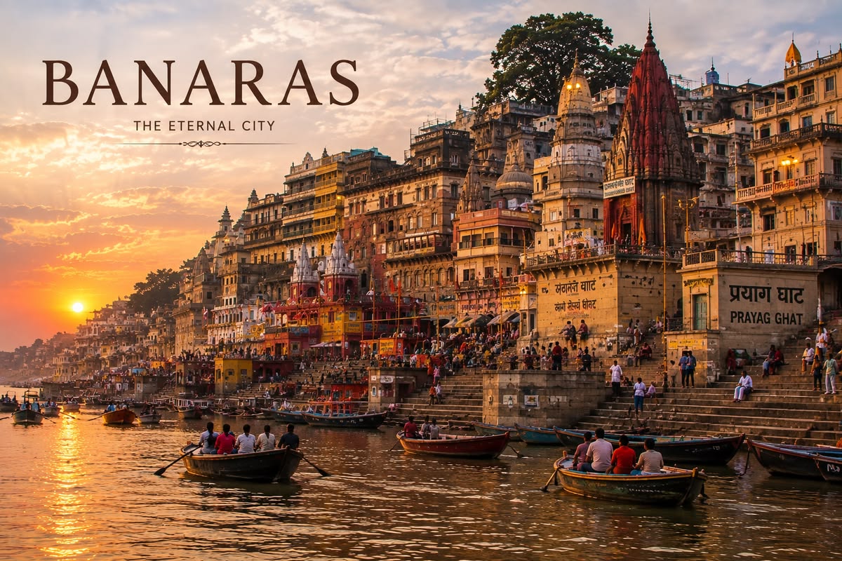 Visite Matinale — Ghats, Temples & Bateau